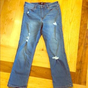 Hollister cropped skinny jeans Highrise EUC